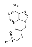 ({[(2R)-1-(6-amino-9H-purin-9-yl)propan-2-yl]oxy}methyl)phosphinic acid Structure