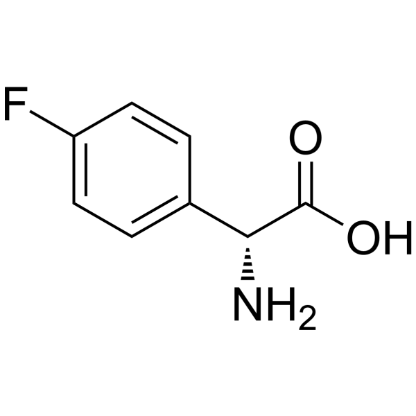 (S)-4-Fluorophenylglycine Structure