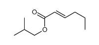isobutyl (E)-hex-2-enoate结构式