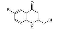 2-(chloromethyl)-6-fluoro-1H-quinolin-4-one Structure