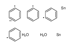 (diphenyl-λ3-stannanyl)methyl-diphenyltin,dihydrate Structure