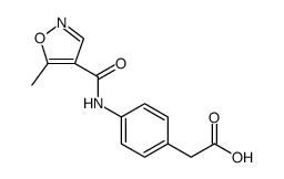 Benzeneacetic acid, 4-[[(5-methyl-4-isoxazolyl)carbonyl]amino] Structure