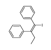 1,2-diphenyl-1-iodobut-1-ene Structure