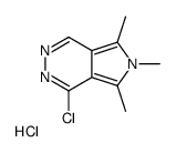 1-氯-5,6,7-三甲基-6H-吡咯并[3,4-d]吡嗪盐酸盐结构式