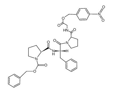 Z-Pro-Phe-Pro-Gly-OBzl(NO2) Structure