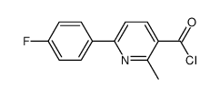 6-(4-fluorophenyl)-2-methyl-3-pyridinecarbonyl chloride Structure