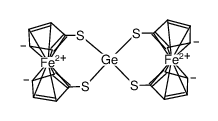 bis(ferrocene-1,1'-dithiolato)germanium(IV) Structure