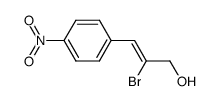 (Z)-2-bromo-3-(4-nitrophenyl)prop-2-en-1-ol结构式
