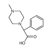 (2R)-2-(4-methylpiperazin-1-yl)-2-phenyl-acetic acid结构式