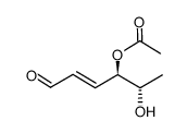 (E)-4-O-acetyl-2,3,6-trideoxy-aldehydo-L-erythro-hex-2-enose结构式