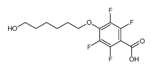 2,3,5,6-四氟-4-(6-羟基己氧基)苯甲酸结构式