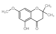 5-Hydroxy-7-methoxy-2,2-dimethyl-2,3-dihydro-4H-chromen-4-one structure