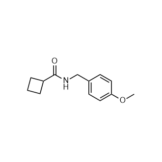 N-(4-甲氧基苄基)环丁烷酰胺结构式