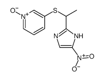 3-[1-(5-nitro-1H-imidazol-2-yl)ethylsulfanyl]-1-oxidopyridin-1-ium Structure
