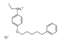 ethyl-[4-(5-phenylpentoxy)phenyl]azanium,chloride Structure