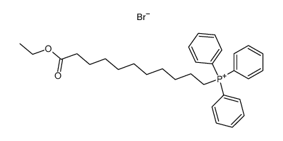 (ω-carbethoxyundecylidene)triphenylphosphonium bromide Structure