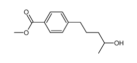 methyl 4-(4-hydroxypentyl)benzoate Structure
