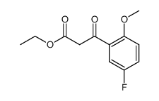 Ethyl 2-methoxy-5-fluorobenzoylacetate Structure