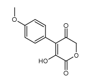 3-Hydroxy-4-(4-methoxyphenyl)-2H-pyran-2,5(6H)-dion Structure