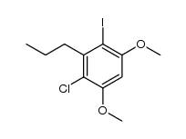 2-chloro-4-iodo-1,5-dimethoxy-3-propylbenzene Structure