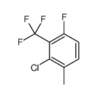 2-Chloro-4-fluoro-1-methyl-3-(trifluoromethyl)benzene Structure