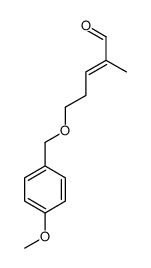 5-[(4-methoxyphenyl)methoxy]-2-methylpent-2-enal Structure