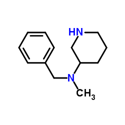 N-Benzyl-N-methyl-3-piperidinamine Structure