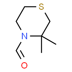 4-Thiomorpholinecarboxaldehyde, 3,3-dimethyl- (9CI) Structure
