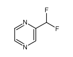 2-(difluoromethyl)pyrazine结构式