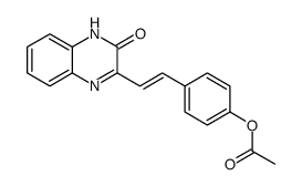 [4-[2-(3-oxo-4H-quinoxalin-2-yl)ethenyl]phenyl] acetate结构式