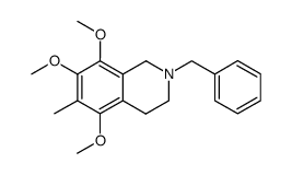 2-Benzyl-6-methyl-5,7,8-trimethoxy-1,2,3,4-tetrahydroisoquinoline Structure
