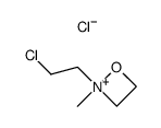 2-(2-chloro-ethyl)-2-methyl-[1,2]oxazetidinium, chloride Structure