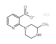 3-Methyl-1-(3-nitropyridin-2-yl)piperazine hydrochloride Structure