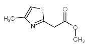 (4-甲基-2-噻唑)-乙酸甲酯结构式
