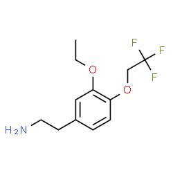2-[3-乙氧基-4-(2,2,2-三氟乙氧基)苯基]乙胺结构式