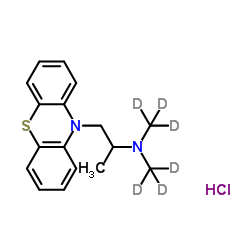 Promethazine-d6 Hydrochloride Salt Structure
