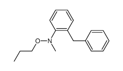 N-(2-benzylphenyl)-N-methyl-O-propylhydroxylamine结构式