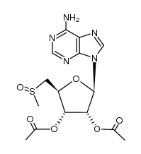 2',3'-Di-O-acetyl-5'-deoxy-5'-(methylthio)adenosine sulfoxide Structure