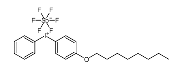 4-辛氧基二苯碘六氟锑酸盐结构式