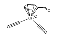 tricarbonyl[(1,2,3,4,5,6-η)-benzaldehyde]chromium Structure