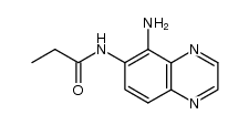 5-amino-6-n-propylamidoquinoxaline结构式