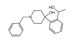 (RS)-1-benzyl-4-[2-(1-hydroxy-ethyl)-phenyl]-piperidin-4-ol结构式
