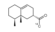 1-((2S,8S,8aR)-8,8a-dimethyl-1,2,3,5,6,7,8,8a-octahydronaphthalen-2-yl)ethan-1-one-2-14C Structure