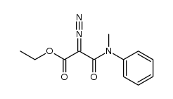 ethyl 2-diazo-3-(methyl(phenyl)amino)-3-oxopropanonate Structure