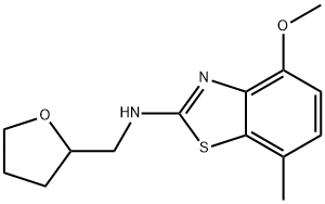 4-甲氧基-7-甲基-N-((四氢呋喃-2-基)甲基)苯并[D]噻唑-2-胺结构式