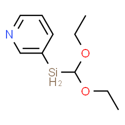 Pyridine, 3-(diethoxymethylsilyl)- (9CI) Structure