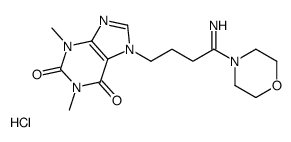 7-(4-imino-4-morpholin-4-ylbutyl)-1,3-dimethylpurine-2,6-dione,hydrochloride Structure