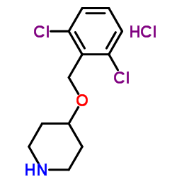 4-[(2,6-Dichlorobenzyl)oxy]piperidine hydrochloride (1:1) Structure
