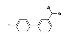 3-Dibromomethyl-4'-fluorobiphenyl结构式