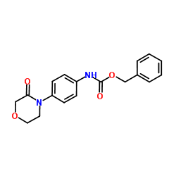 N-[4-(3-氧代-4-吗啉)苯基]氨基甲酸苯基甲酯结构式